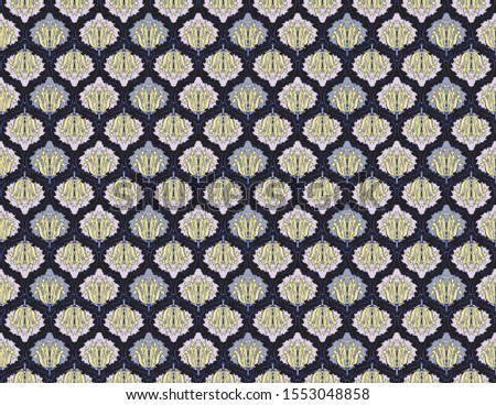 feature pattern decorated with decorative flowers Designed for fabric printing