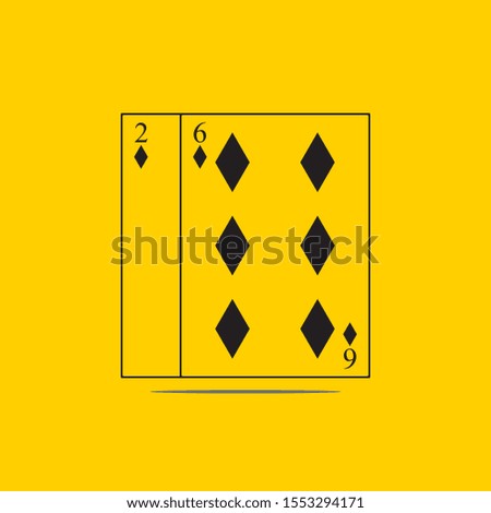 Playing Card Vector Template illustration logo and symbol vector