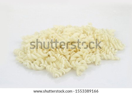  macaroni and pasta on white surface Penna Pasta Small Heap Of Penna Rig ate Yellow Nice Macaroni