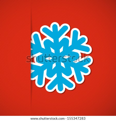 Christmas background with snowflake. Vector illustration. Eps10.