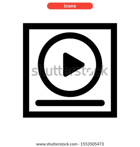 play music icon isolated sign symbol vector illustration - high quality black style vector icons
