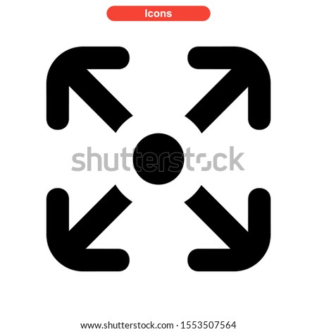 maximize icon isolated sign symbol vector illustration - high quality black style vector icons
