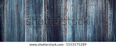 dark wood texture background.Rustic old blue wooden wall background.