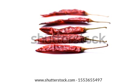 Red Chili Pepper isolated on white background