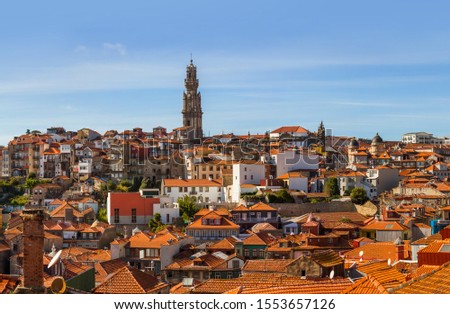 Porto old town in Portugal - architecture background