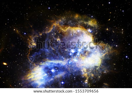 Endless universe. Incredibly beautiful science fiction wallpaper. Elements of this image furnished by NASA.