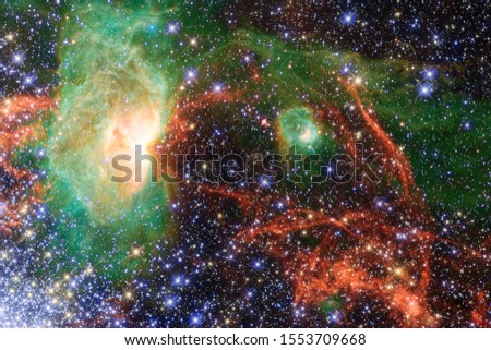 Endless universe. Incredibly beautiful science fiction wallpaper. Elements of this image furnished by NASA