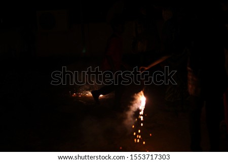 Diwali festival is celebrated in India in October of every year and it is most popular hindu festival celebrated with fire works.