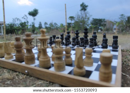 Playing chess, the pictures are taken in an islamic boarding school on November 08 2019