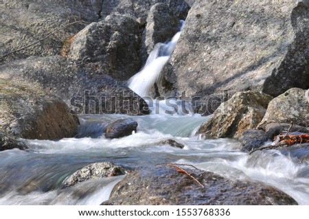 The fresh and wild waters of a creek in the Lanzo Valleys