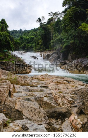 Mountain waterfall in Nha Trang, Vietnam
