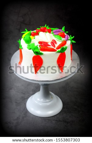 Vegetables cake theme made of gumpaste art