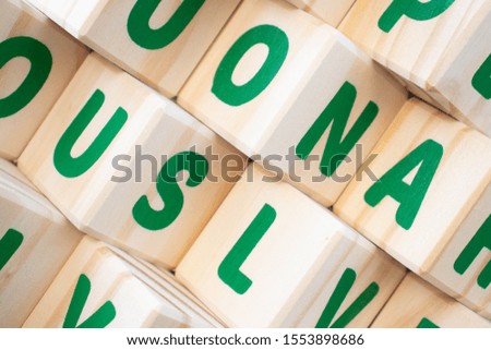 A  wood letter blocks  background