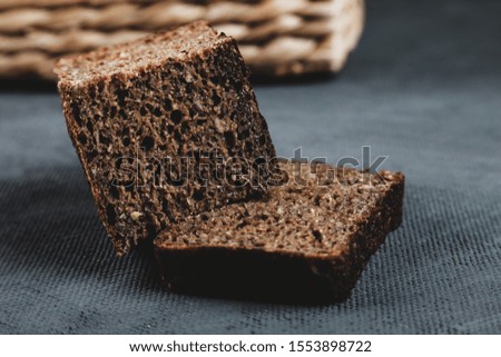 appetizing freshly baked sliced bread