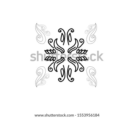 simple pattern tribal on white background 