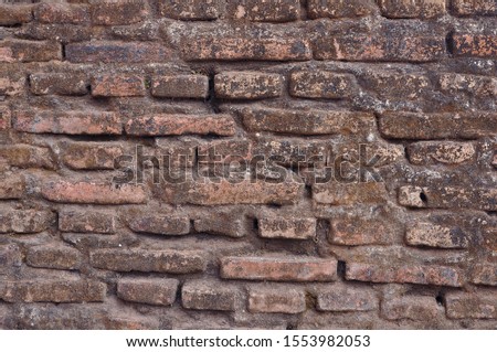 Background of Crack Old Brick Wall Texture 9