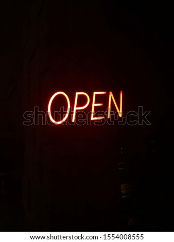 Flashy Electric Neon Open Sign