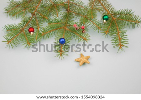 Christmas background. Xmas tree on a white background. copy-space