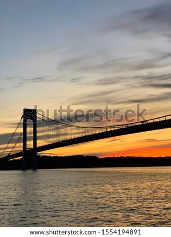 New York Verrazano During Sunset