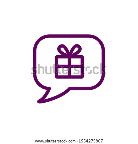 Gift icon design, happy birthday celebration decoration party festive and surprise theme Vector illustration