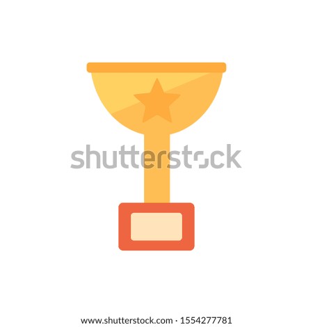 Gold trophy design, Winner competition success sport achievement leadership and challenge theme Vector illustration