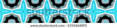 Peru Endless Template. Italy Decorative Pattern. Turquoise Tribal Wallpaper. Watercolor Bathroom. Seamless Tiled Carpet. Blue and Black Abstract Drawing.