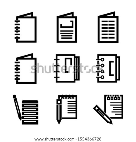notepad icon isolated sign symbol vector illustration - Collection of high quality black style vector icons
