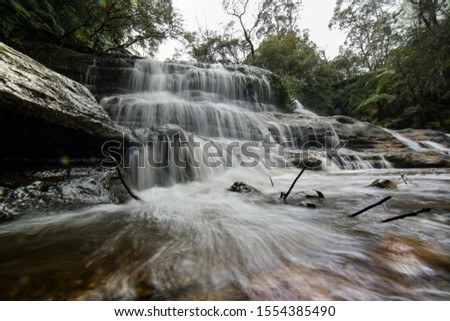 Katoomba Waterfall located in Blue Mountain region,Sydney.Slow shutter shot.SELECTIVE FOCUS SHOT.