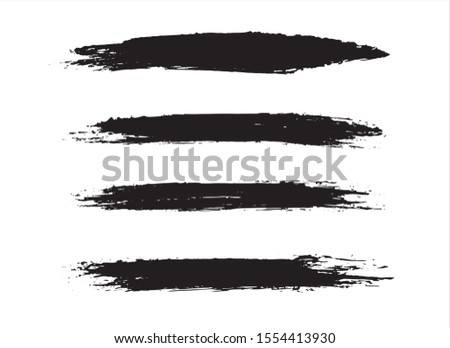 abstract black ink paint stroke background vector