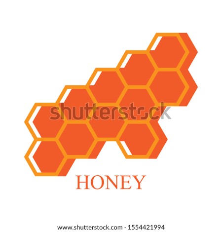 Modern honey icon vector texture illustration design template