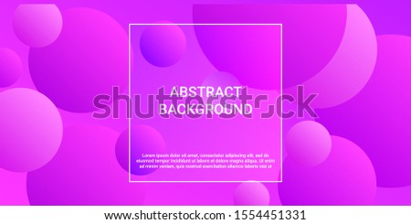 Gradients of balls shapes. Futuristic design of cover.  Vector geometric illustration. Halftone, 3d. Abstract background of purple, pink gradients beads shapes.
