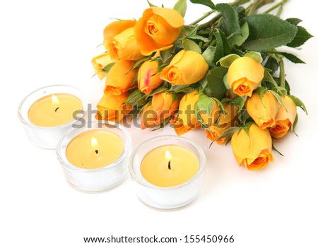 Roses and candles 