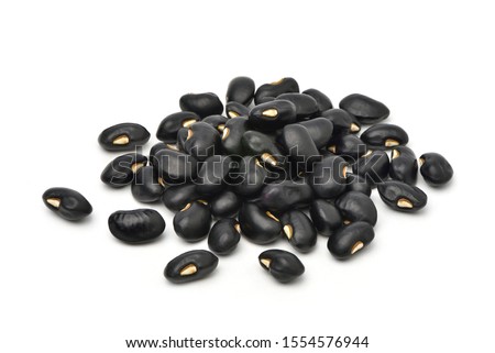 Black gram (Vigna mungo) isolated on white background. Royalty-Free Stock Photo #1554576944