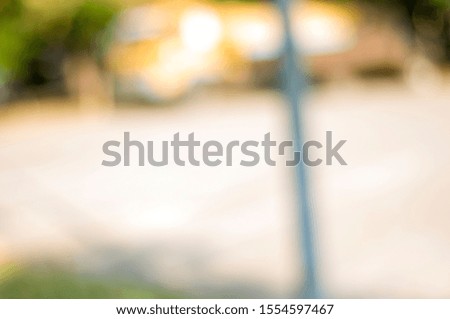 A playground under a tree,lens blur picture