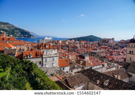 Beautiful Acient city of Dubrovnik in Croatia