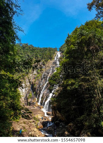 Chemerong Waterfalls Dungun Terengganu stock picture