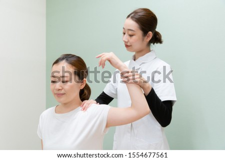 head massage scene of woman