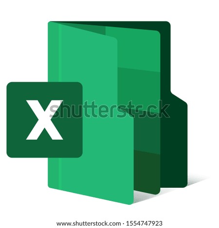 digital format file icon. flat draw creative modification icon with initial name. vector illustration Royalty-Free Stock Photo #1554747923