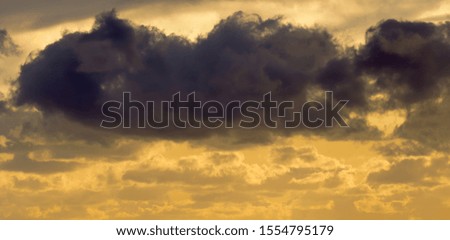 Italy, Sicily, Mediterranean Sea, clouds in the sky at sunset