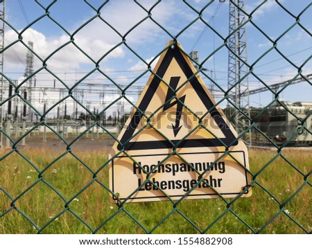 Hanau, Frankfurt / Germany - 13.07.2019 : traffic warning sign on road 