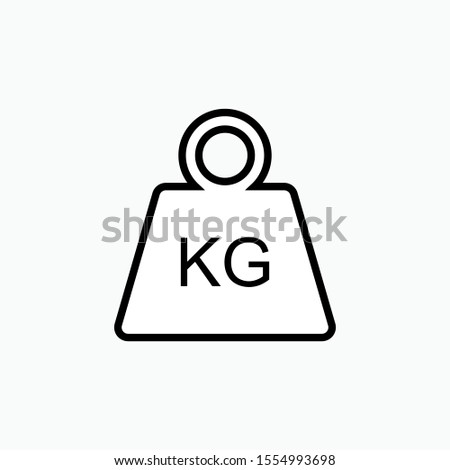 Weight Icon - Vector, Sign and Symbol for Design, Presentation, Website or Apps Elements.  Royalty-Free Stock Photo #1554993698