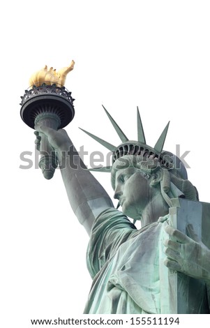 The Statue of Liberty on Liberty Island in New York City