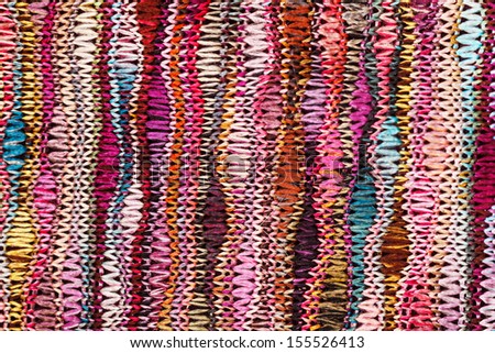 Fabric with colorful pattern