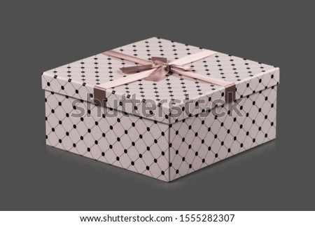 cardboard boxes for gifts on a gray background