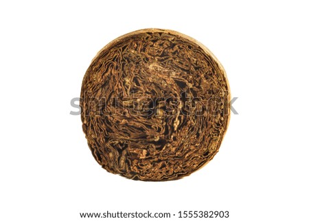 Cigar isolated on a white background. Tobacco texture.