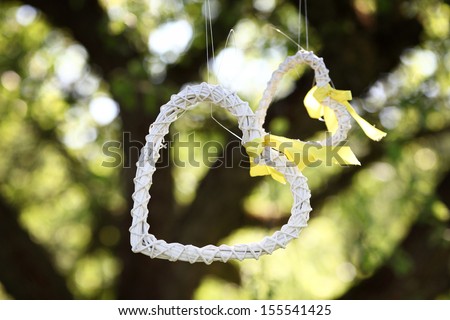 Ornament in the shape of heart
