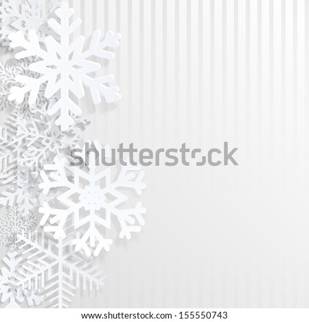 Christmas background with snowflakes and strips