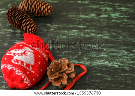 Christmas decoration bag with gifts