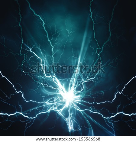 Electric lighting effect, abstract techno backgrounds for your design  Royalty-Free Stock Photo #155566568