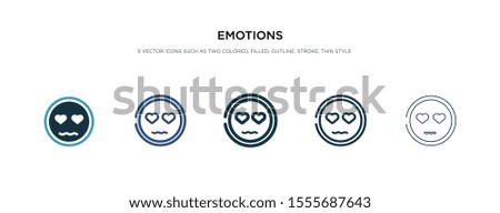emotions icon in different style vector illustration. two colored and black emotions vector icons designed in filled, outline, line and stroke style can be used for web, mobile, ui